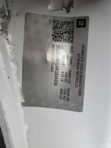 2019 GMC SAVANA CUT 1GD07RFGXK1334159