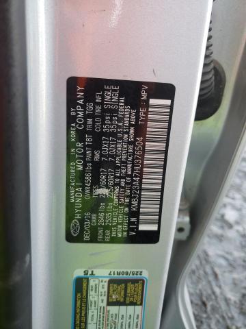 KM8J23A47HU376504 Hyundai TUCSON SE