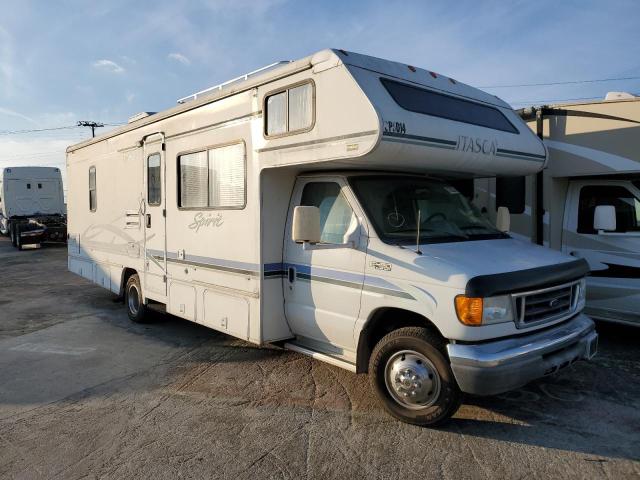 Salvage cars for sale from Copart Sun Valley, CA: 2004 Itasca 2004 Ford Econoline E450 Super Duty Cutaway Van