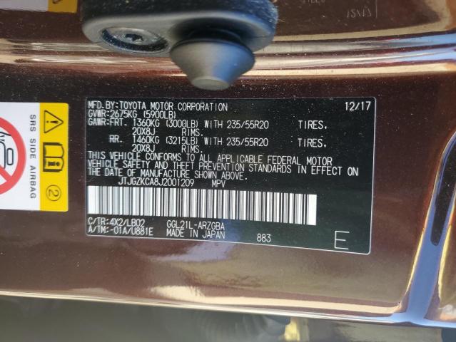 2018 LEXUS RX 350 L - JTJGZKCA8J2001209