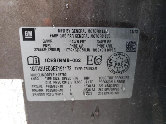1GTV2UEC9EZ191172 GMC Sierra K1500 Sle