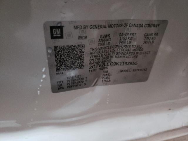 2019 GMC SIERRA LIM 2GTV2LEC9K1193955