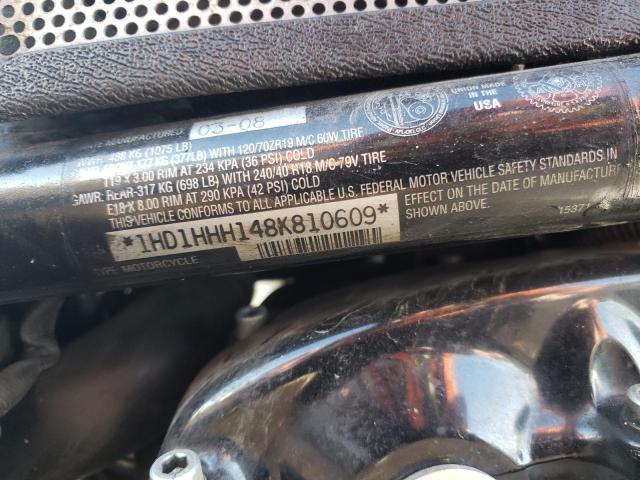 2008 HARLEY-DAVIDSON VRSCDX NIG 1HD1HHH148K810609