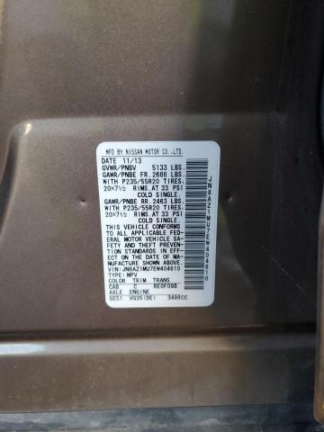 JN8AZ1MU7EW404810 Nissan MURANO S