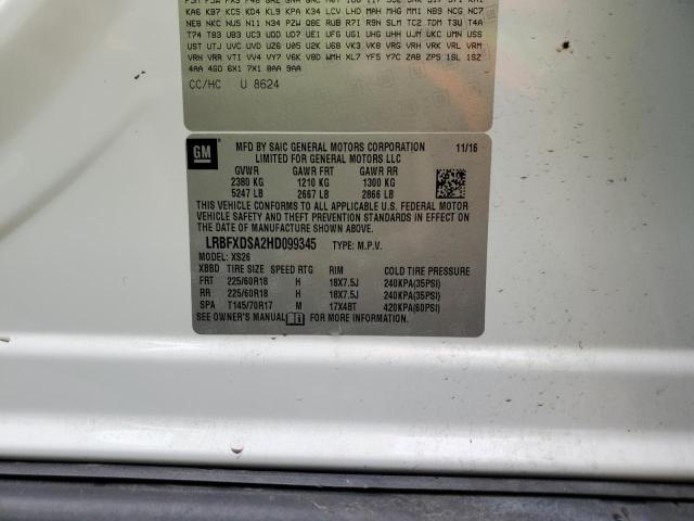 LRBFXDSA2HD099345 Buick Envision Essence