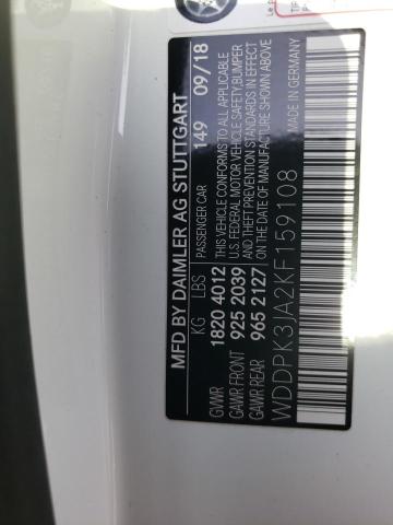 2019 MERCEDES-BENZ SLC 300 WDDPK3JA2KF159108