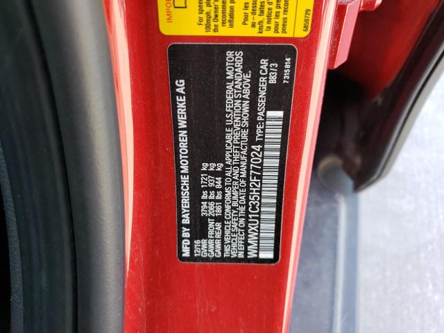 WMWXU1C35H2F77024 Mini Cooper