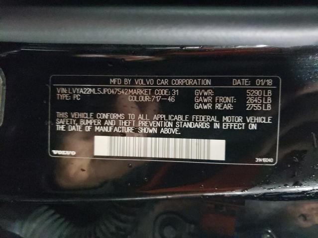 LVYA22ML5JP047542 Volvo S90 T6 Inscription