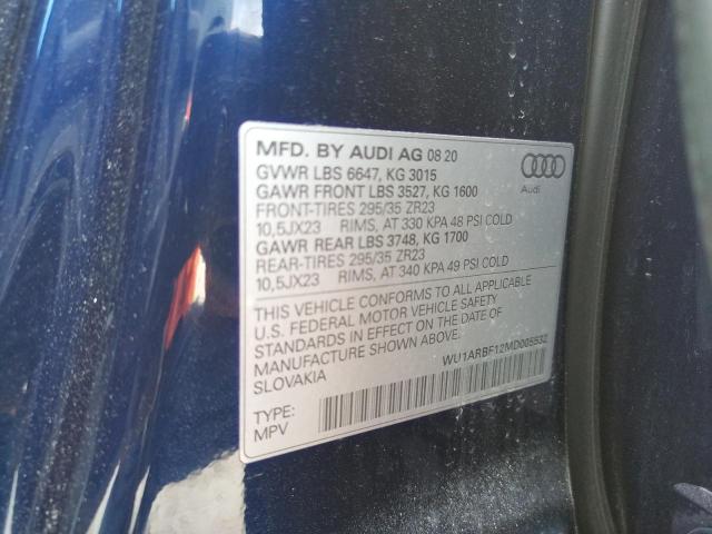 2021 AUDI RS Q8 WU1ARBF12MD005532
