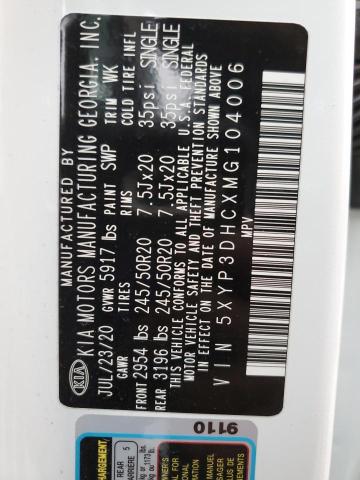5XYP3DHCXMG104006 KIA Telluride Ex