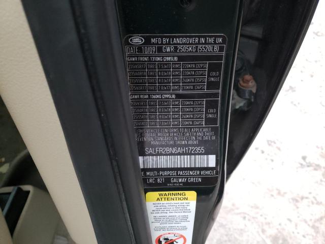 SALFR2BN6AH172355 Land Rover LR2 HSE