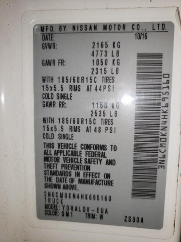 3N6CM0KN4HK695160 Nissan NV200 2.5S