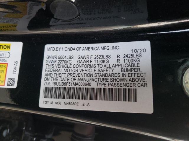 2021 ACURA TLX TECH A - 19UUB6F51MA003640
