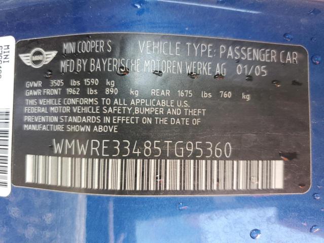 WMWRE33485TG95360 Mini COOPER S