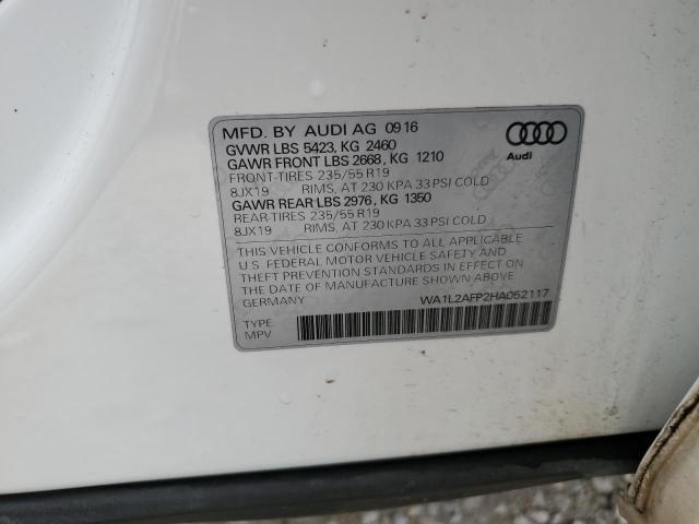 VIN WA1L2AFP2HA052117 2017 Audi Q5, Premium Plus no.12