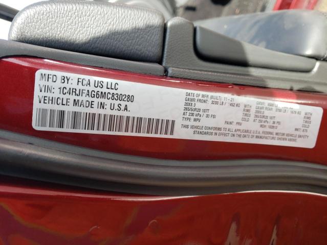 1C4RJFAG6MC830280 Jeep Grand Cherokee Laredo