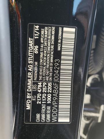 2015 MERCEDES-BENZ B ELECTRIC WDDVP9AB6FJ004293