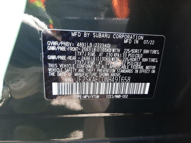 JF2SKAEC0NH491658 Subaru Forester Premium