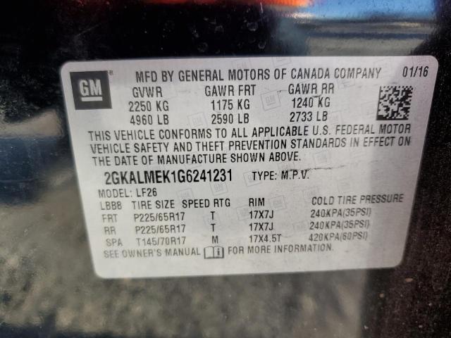 2GKALMEK1G6241231 GMC Terrain Sle