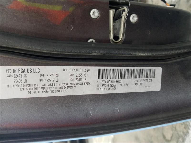 2020 DODGE CHARGER SC 2C3CDXGJ8LH133053
