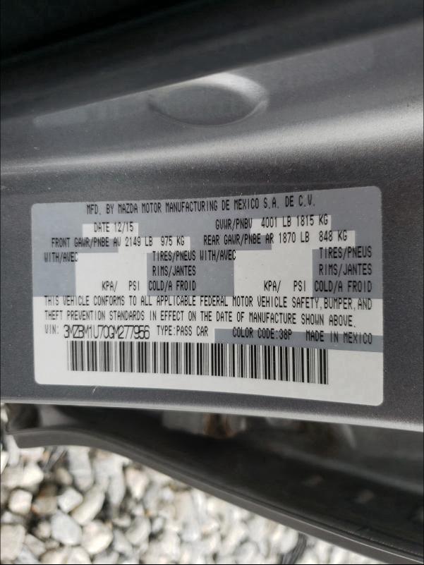 2016 MAZDA 3 SPORT 3MZBM1U70GM277956