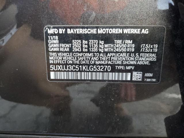 2019 BMW X4 XDRIVE3 - 5UXUJ3C51KLG53270