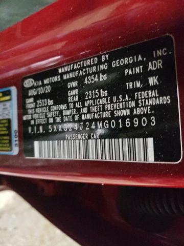 5XXG24J24MG016903 KIA K5 LX