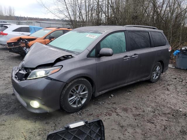 Salvage cars for sale from Copart Arlington, WA: 2015 Toyota Sienna Sport