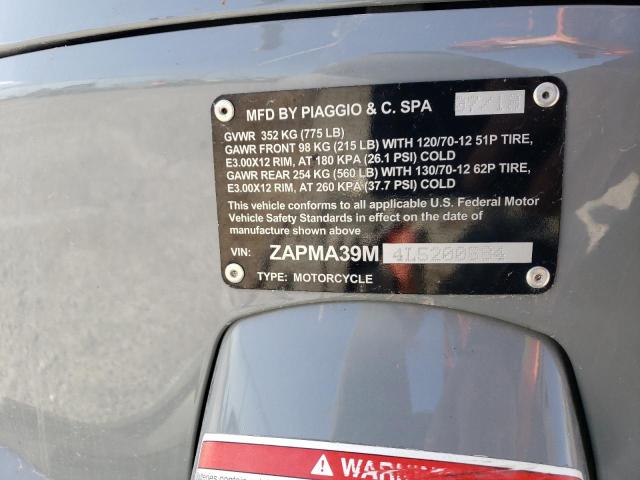 2020 VESPA GTS 300 ZAPMA39M4L5200584