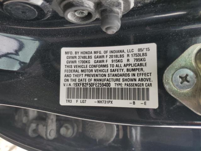 2015 HONDA CIVIC LX - 19XFB2F50FE259400