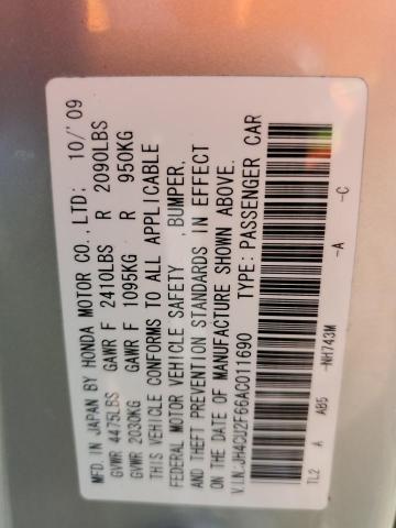 JH4CU2F66AC011690 Acura TSX