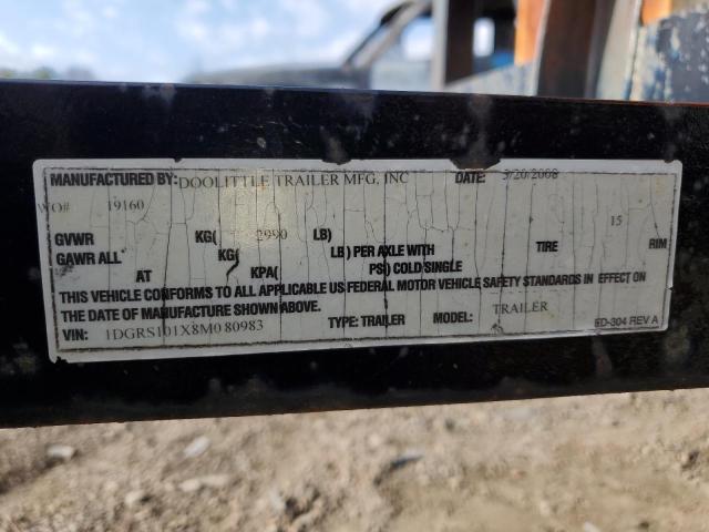 2008 OTHR TRAILER VIN: 1DGRS101X8M080983