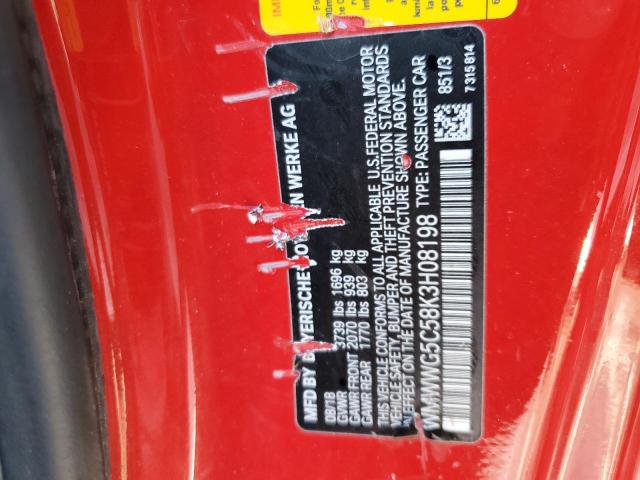WMWWG5C58K3H08198 Mini Cooper