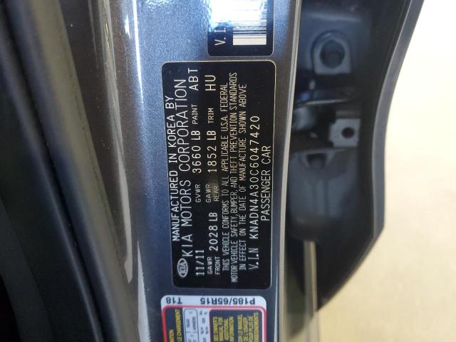 KNADN4A30C6047420 KIA RIO EX