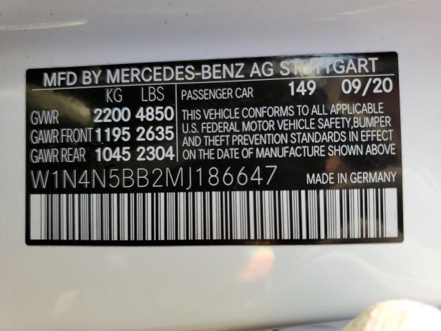2021 MERCEDES-BENZ GLA 35 AMG W1N4N5BB2MJ186647