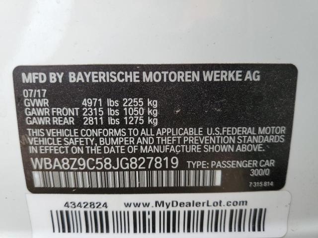 2018 BMW 330 XIGT WBA8Z9C58JG827819