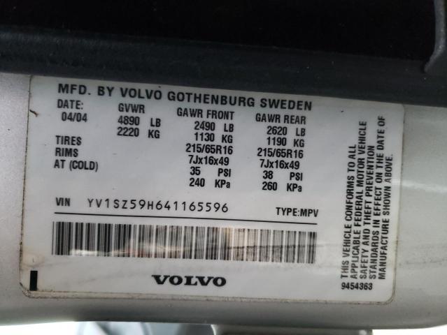 YV1SZ59H641165596 Volvo XC70