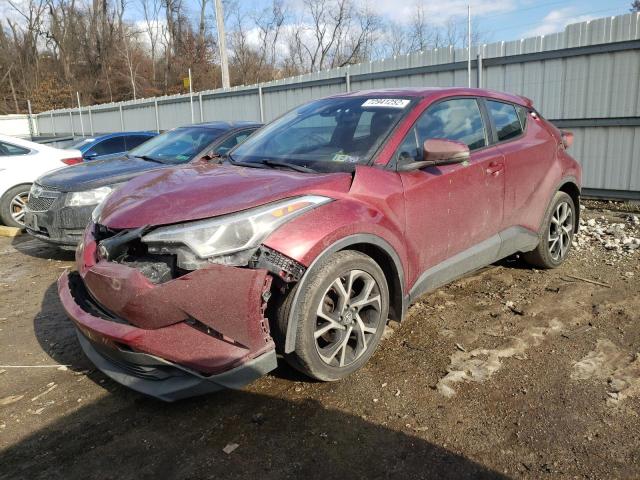 Salvage cars for sale from Copart West Mifflin, PA: 2018 Toyota C-HR XLE