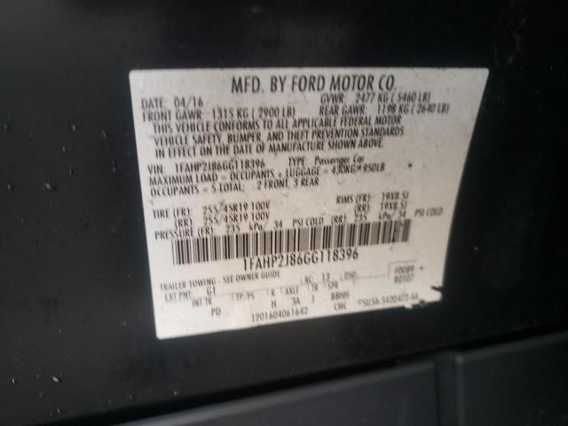 2016 FORD TAURUS LIM - 1FAHP2J86GG118396