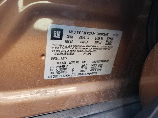 2016 BUICK ENCORE CON - KL4CJBSB3GB539452