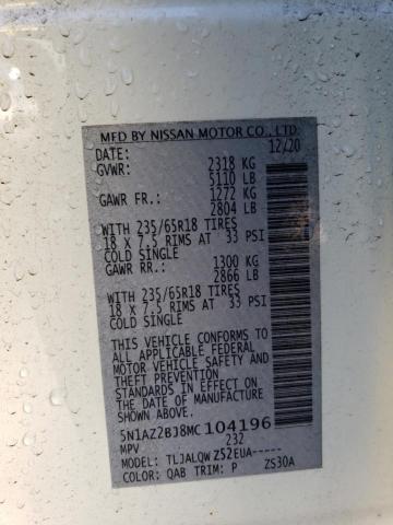 2021 NISSAN MURANO SV - 5N1AZ2BJ8MC104196