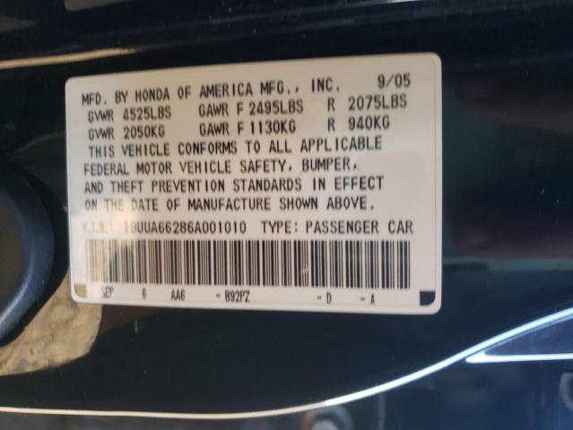 19UUA66286A001010 Acura TL