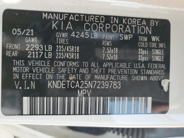 2022 KIA SELTOS SX - KNDETCA25N7239783