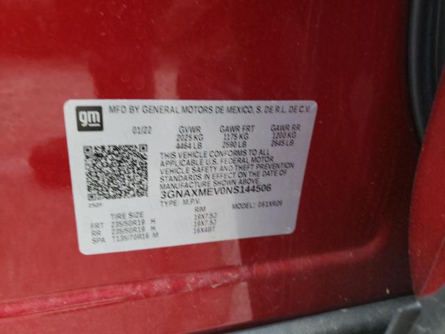 2022 CHEVROLET EQUINOX RS 3GNAXMEV0NS144506