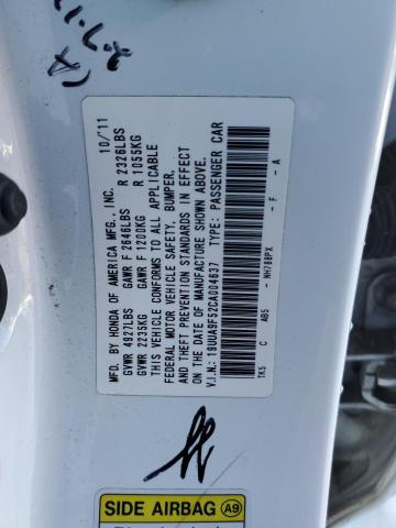 19UUA9F52CA004637 Acura TL