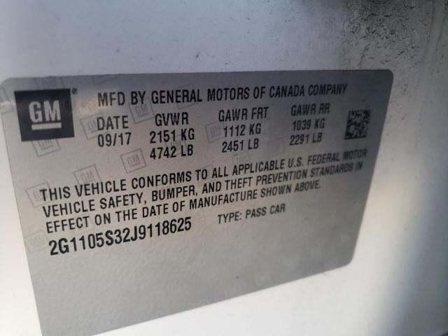 2018 CHEVROLET IMPALA LT - 2G1105S32J9118625