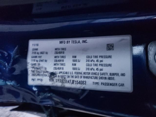 2018 TESLA MODEL 3 - 5YJ3E1EA7JF154083