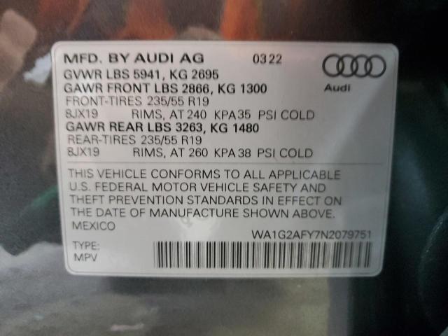 2022 AUDI Q5 E PREMI - WA1G2AFY7N2079751