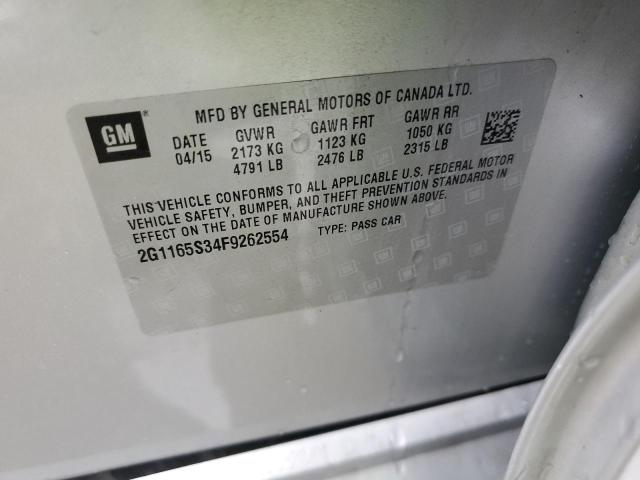 2015 CHEVROLET IMPALA LTZ - 2G1165S34F9262554