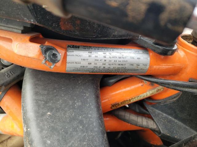 2011 KTM 1190 RC8 VBKVR9406BM981360